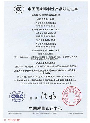 防爆撓性連（lián）接（jiē）管BNG-CCC認證